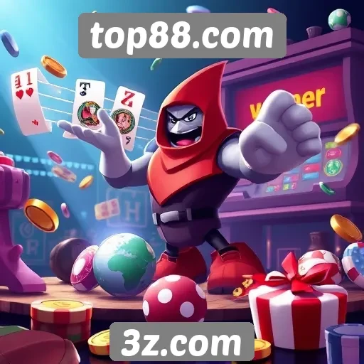 Diversidade de jogos disponíveis no top88.com